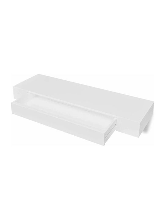 Shelves Wall White 2pcs 80x25x8cm