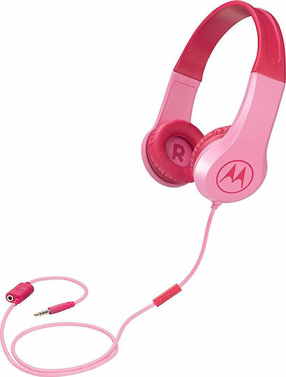 Motorola Squads 200 Ενσύρματα Παιδικά On Ear Ακουστικά Ροζ