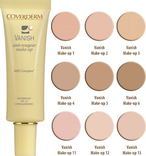 Coverderm Vanish Anti Redness Make Up SPF15 05 30ml