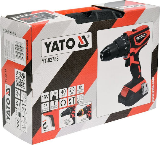 Yato YT-82788 Ударен Двигател За Бормашина На Батерия 18V 1x2Ah
