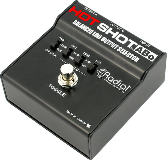 Radial HotShot ABo Pedale Fußschalter E-Gitarre, E-Bass, Elektroakustische Instrumente, Keyboards & Synths und Stimme