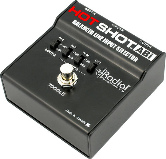 Radial HotShot ABi Πετάλι Footswitch Ηλεκτρικής Κιθάρας, Ηλεκτρικού Μπάσου, Ηλεκτροακουστικών Οργάνων, Πλήκτρων & Synths και Φωνής