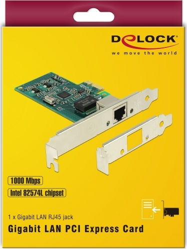 DeLock Ενσύρματη Κάρτα Δικτύου Gigabit (1Gbps) Ethernet PCI-e