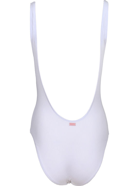 Snap Sunrib Costum De Baie Întreg Alb