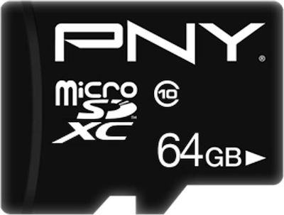 PNY microSDXC 64GB Klasse 10 U1 UHS-I mit Adapter