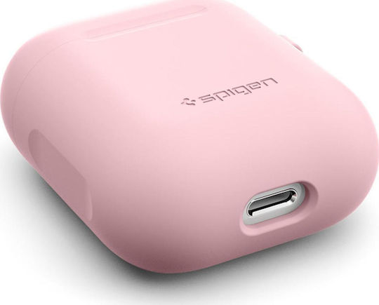 Spigen Silicone Case Silicone Case with Keychain Pink for Apple AirPods
