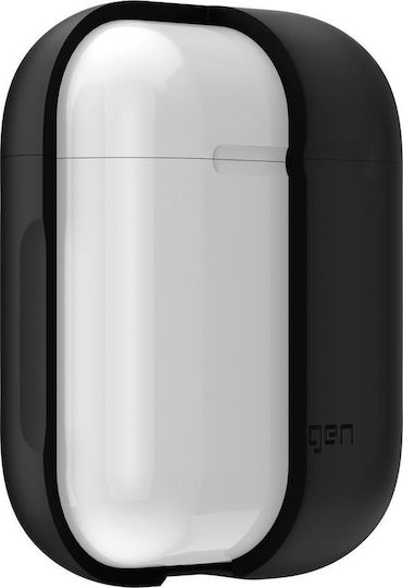 Spigen Silicone Case Case Silicone with Hook in Black color for Apple AirPods 1 / AirPods 2