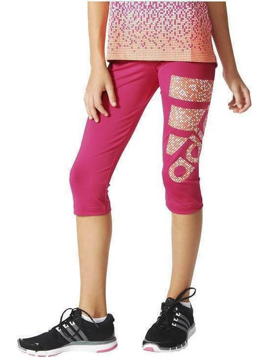 Adidas Kids Legging Sport Capri Fuchsia