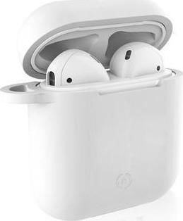 Celly Aircase Husă Silicon în culoarea Alb pentru Apple AirPods 1 / AirPods 2