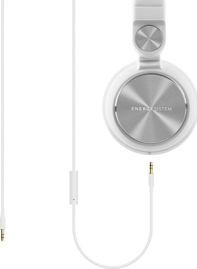 Energy Sistem DJ2 Mic Wired On Ear Headphones White