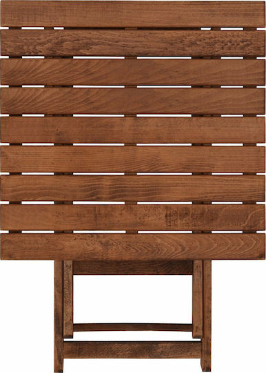Holztisch Catering für Kleine Außenbereiche Zusammenklappbar Límnos 70x70x75cm