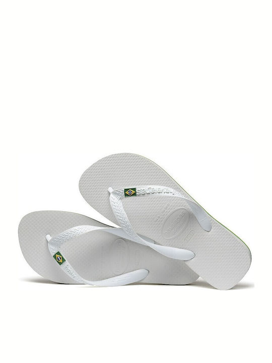 Brasil Men's Flip Flops White