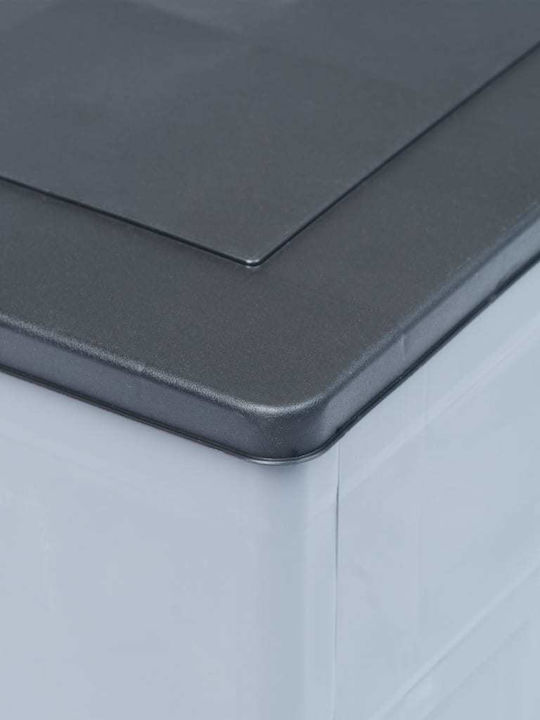 vidaXL Outdoor Storage Box 320lt Gray L119xW46xH60cm