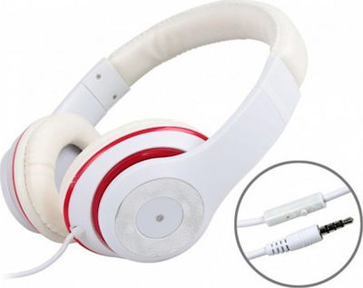 Gembird Los Angeles Wired Over Ear Headphones Whitά MHS-LAX-W