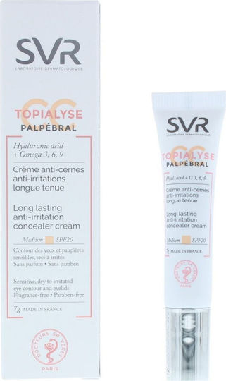 SVR Laboratoire Dermatologique Topialyse CC Moisturizing & Anti-aging Cream Eyes against Dark Circles 7gr