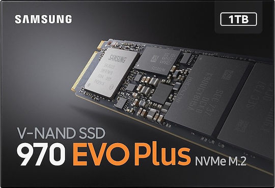 Samsung 970 Evo Plus SSD 1TB M.2 NVMe PCI Express 3.0 MZ-V7S1T0E