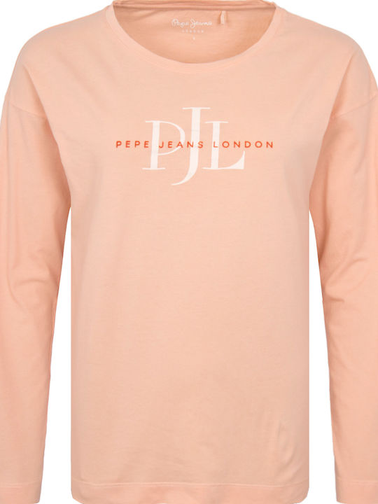 Pepe Jeans Lourdes Winter Women's Blouse Long Sleeve Pink