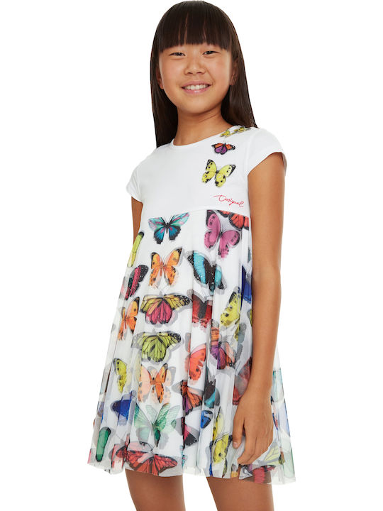 Desigual Kids Dress Short Sleeve Multicolour