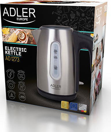 Adler Βραστήρας 1lt 1200W Ασημί