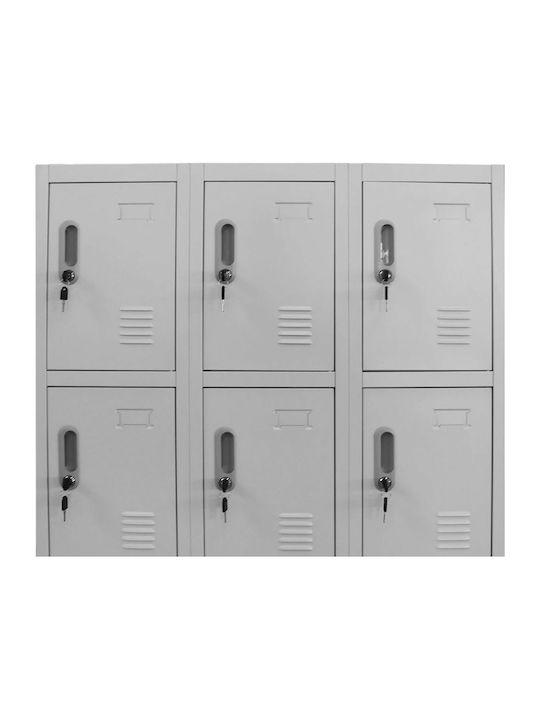 Шкаф Метал с 12 шкафчета 90x45x180бр