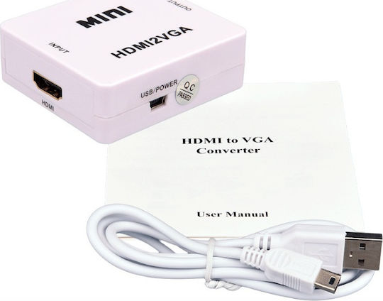 Haitronic Konverter Mini-HDMI weiblich zu VGA männlich 1Stück HS0100