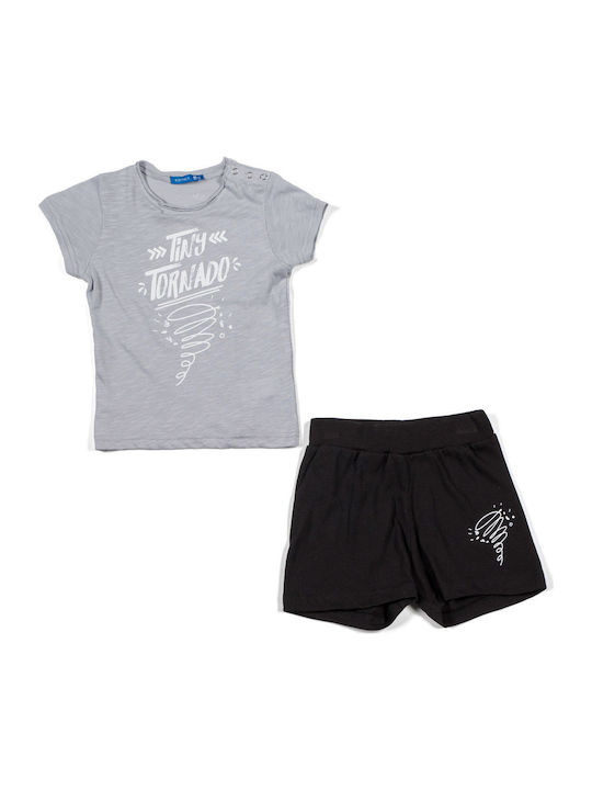 BodyTalk Kids Clothing Set with Shorts Gray 2 Pieces