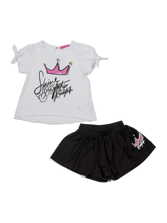 BodyTalk Kinderbekleidungsset mit Shorts Weiß 2 Stück