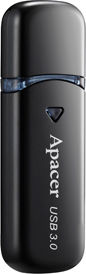 Apacer AH355 64GB USB 3.1 Stick Black