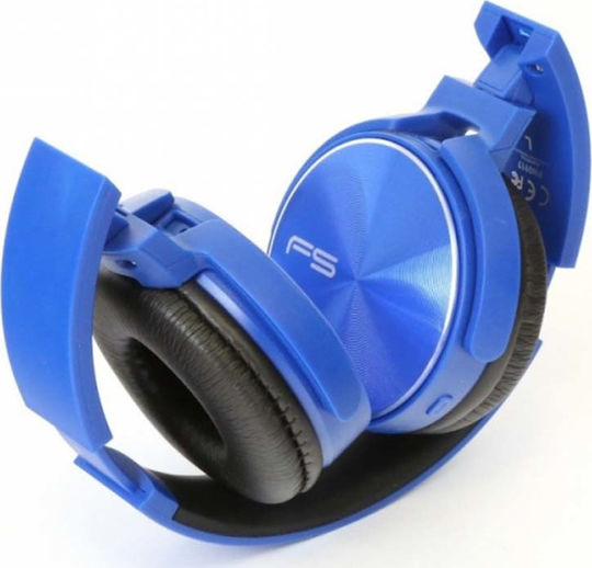 Platinet Freestyle FH0917 Wireless / Wired On Ear Headphones with Radio with 10 hours of Operation Blue