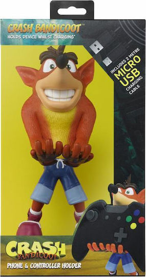 Exquisite Gaming Cable Guys Бюро стойка за мобилен телефон Crash Bandicoot Standard 22cm