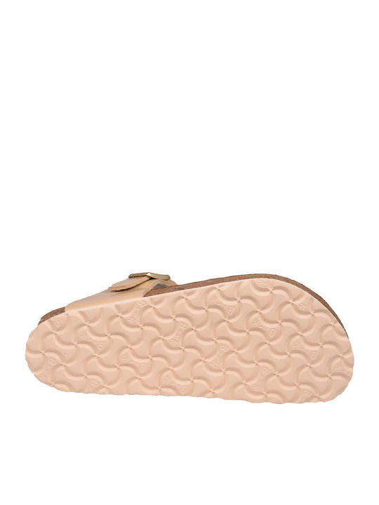 Birkenstock Gizeh Δερμάτινα Ανατομικά Σανδάλια Sand