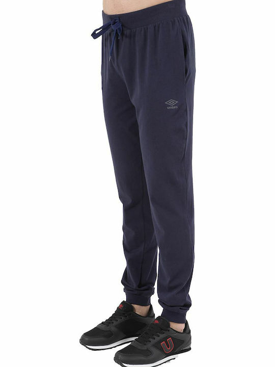 Umbro Cuff Men's Sweatpants with Rubber Navy Blue