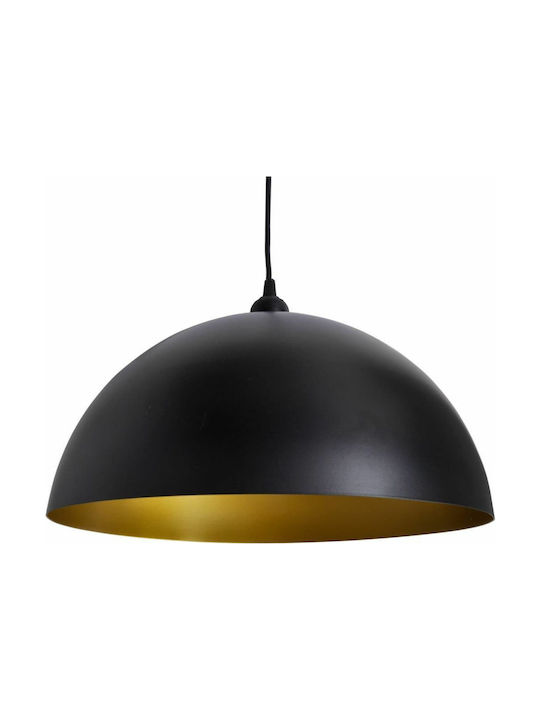 vidaXL Adjustable Pendant Light Black Bell with Socket E27 35x17cm