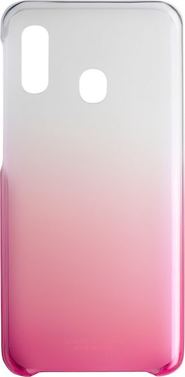 Samsung Gradation Cover Umschlag Rückseite Silikon Rosa (Galaxy A20e)