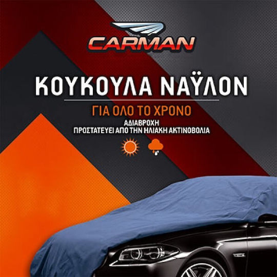 Carman Κουκούλα Αυτοκινήτου 380x165x119cm Αδιάβροχη Large για Hatchback