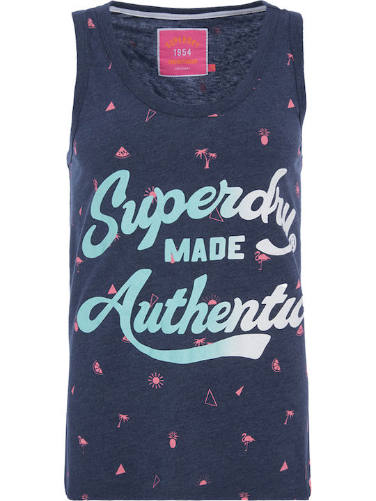 Superdry Made Authentic Entry Блуза Син G60006HQ-BCY