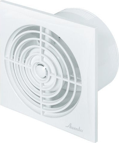 Awenta Silence Wall-mounted Ventilator Bathroom 100mm White