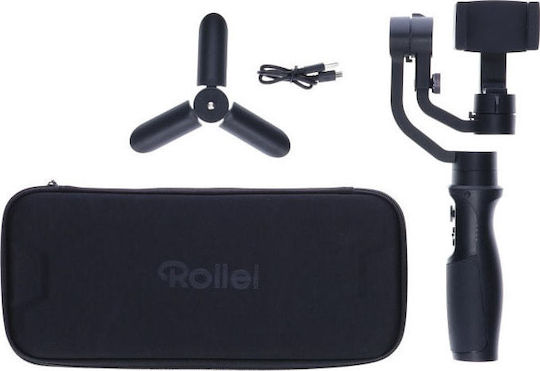 Rollei Steady Butler Mobile Gimbal Κινητού με Σταθεροποιητή 3 Αξόνων και 12 ώρες λειτουργίας Μαύρο