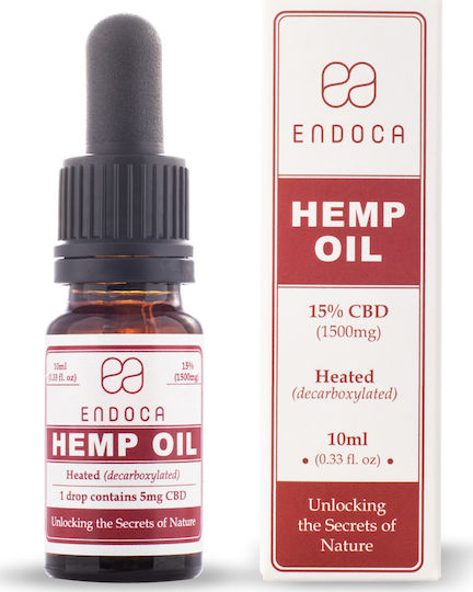 Endoca Ulei De Canabis Pentru Reducerea Anxietății 1500mg Cu 15% CBD 10ml