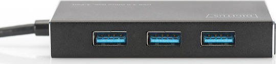 Digitus USB-Hub 4 Anschlüsse USB 3.0 mit USB-A Anschluss