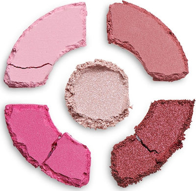 Revolution Beauty I Heart Donuts Eye Shadow Palette in Solid Form Raspberry Icing 8.2gr