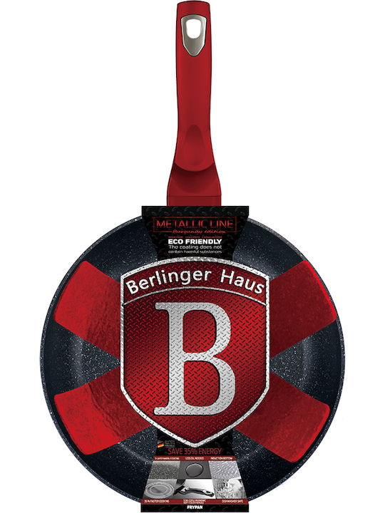 Berlinger Haus Metallic Line Τηγάνι από Αλουμίνιο με Επίστρωση από Πέτρα Burgundy Collection 20cm