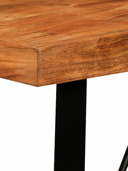 Table Bar from Solid Wood Natural 120x60x107cm