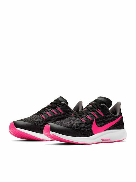 Air Zoom Pegasus 36 Αθλητικά Παιδικά Παπούτσια Running με Κορδόνια Black / Hyper Pink / Gunsmoke