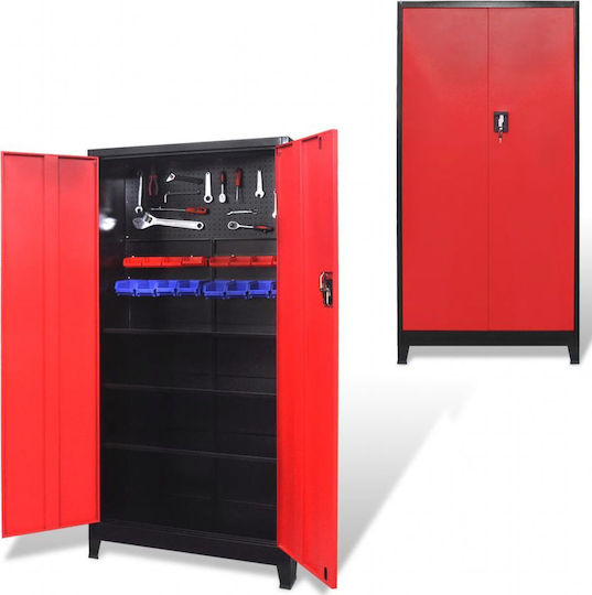 vidaXL Μεταλλικός Εργαλειοφόρος Π90xΒ40xΥ180εκ.