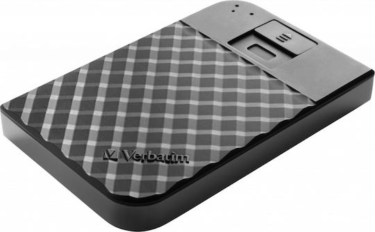 Verbatim Fingerprint Secure USB 3.1 / USB-C External 2.5" HDD 2TB Black