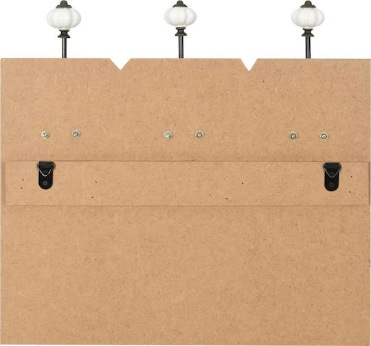 vidaXL Antique Wall Hanger Wooden 12 Hooks Multicolour 40x120cm