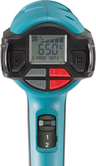 Makita HG6531CK Пистолет за горещ въздух 2000W с регулиране на температурата до 650°C