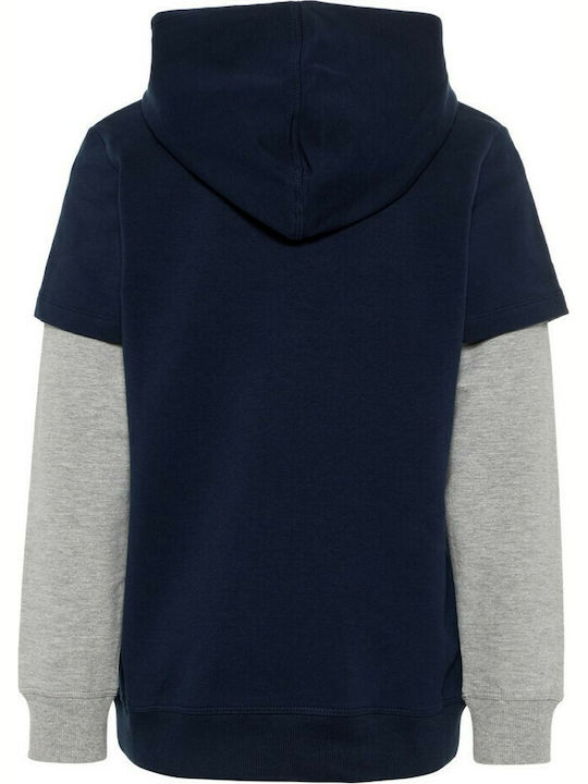 Name It Kids Sweatshirt with Hood Navy Blue