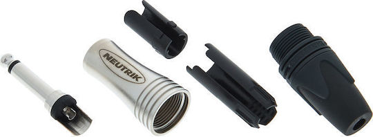 Neutrik Plug 6.3mm Jack mono male Silver (NP2XL)